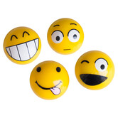 Simoni Racing Set ventielkapjes Emoticons - Geel - 4-stuks