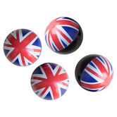 Simoni Racing Set ventielkapjes UK Flag - Wit/Blauw/Rood - 4-stuks