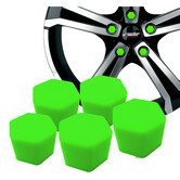 Simoni Racing Wielmoerkapjes Soft Sil - 19mm - Groen - Set à 20 stuks