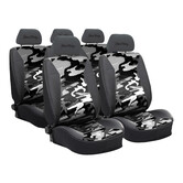 Simoni Racing Stoelhoezenset Type G (compleet) - Wit Camouflage - 11-delig