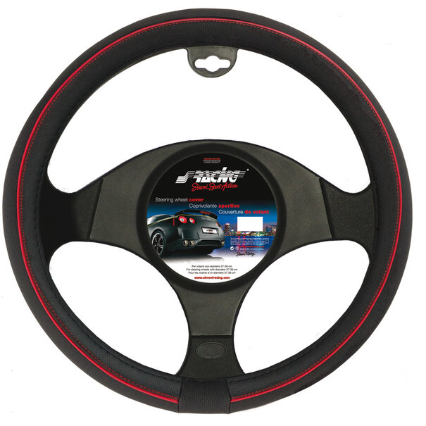 Simoni Racing Simoni Racing Stuurwielhoes Speed - 37-39cm - Zwart/Rood