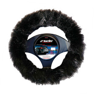 Simoni Racing Stuurwielhoes Fluffy Fur - 37-39cm - Zwart