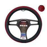 Simoni Racing Stuurwielhoes Trap Red - 37-39cm - Zwart/Rood Eco-Leder