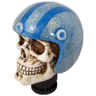 Simoni Racing Pookknop Skull + Blauwe Helm