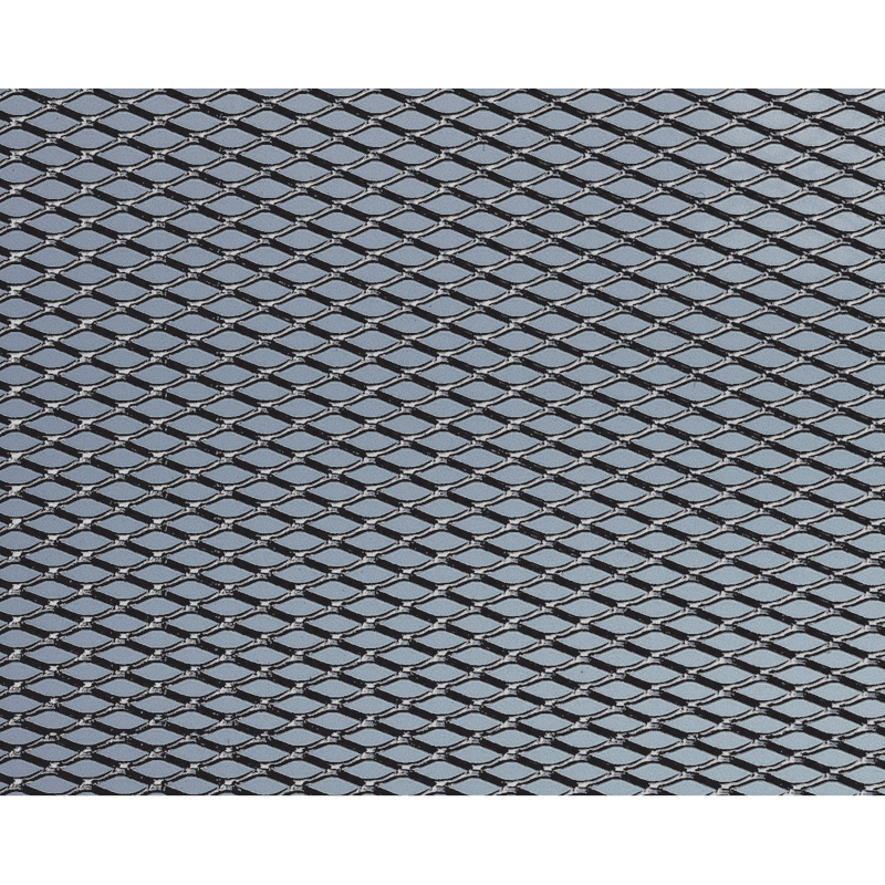 Foliatec Foliatec Aluminium Race-gaas medium zwart 20x120cm - 1 stuk ruitformaat 13mm x 6mm