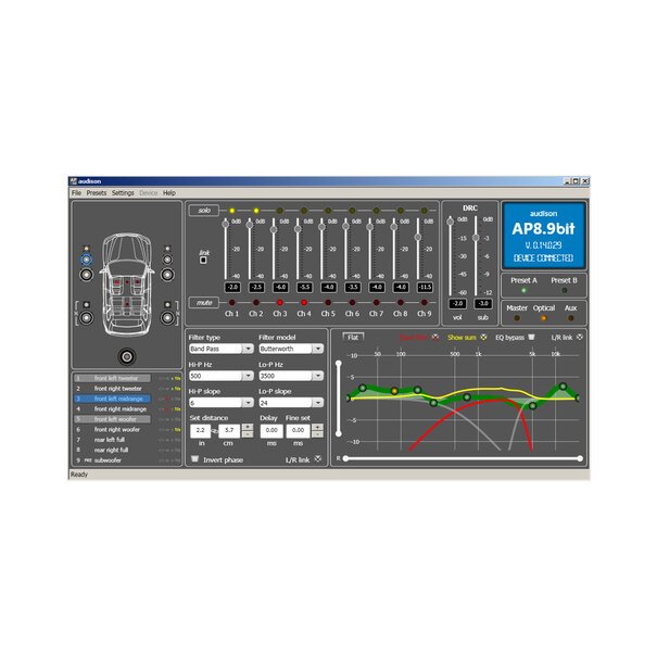 Audison AudisonAP8.9 bit - 8 kanaals Versterker met 9 kanaals DSP 8x65W