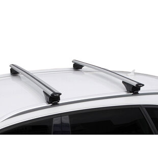 Universele Dakdragerset Twinny Load Aluminium Fly Bar 124cm voor auto's met open & gesloten reling