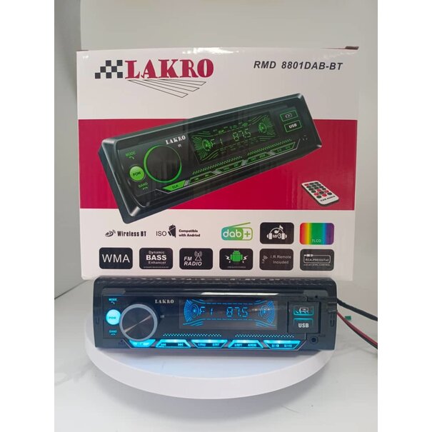 Lakro lakro autoradio BT-USB-AUX-DAB-EXTERN MICROFOON