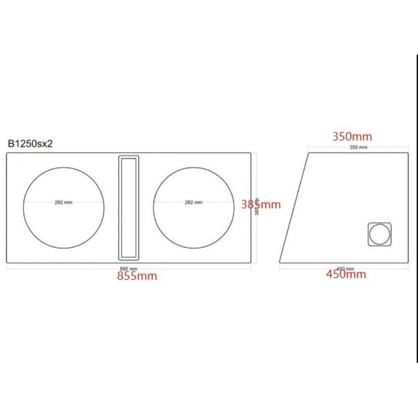 Lakro subwoofer kist LAKRO 12-50X2