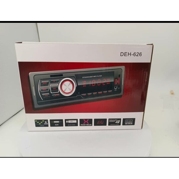 Autoradio met Bluetooth, SD, USB en FM Radio 4x  Watt Handsfree