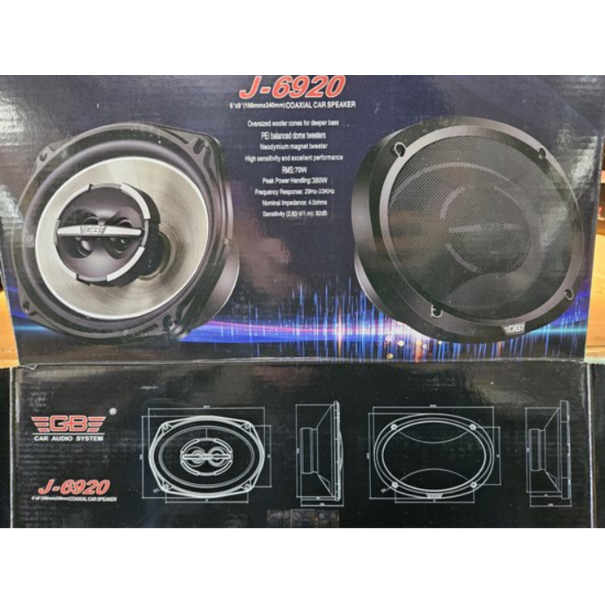 GB AUDIO GB audio autospeaker 6x9 380watt / 70watt rms