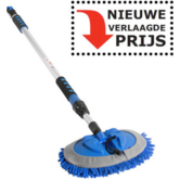 Microvezel Wasborstel Blauw 300cm telescoop