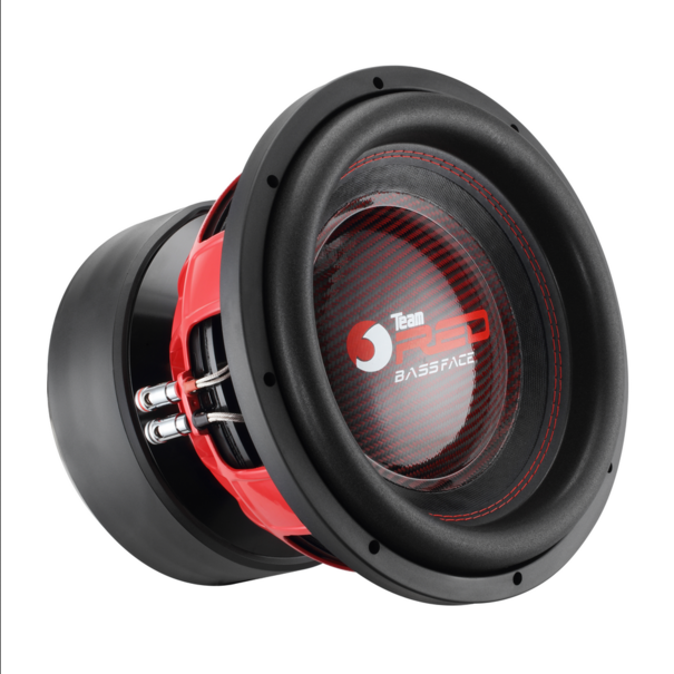 bass face TeamRED12/1 12" 30cm 2x2Ohm DVC 3500WRMS Wide Excursion Competition Subwoofer- Ported Enclosure