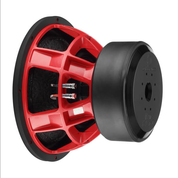 bass face TeamRED15/1 15" 38cm 2x1Ohm DVC 3500WRMS Wide Excursion Competition Subwoofer- Ported Enclosure