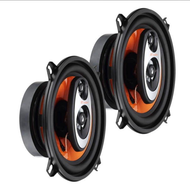 bass face GT Audio GT-FR523 5.25" 13cm 3-Way Coaxial Speakers 2x60W RMS Pair
