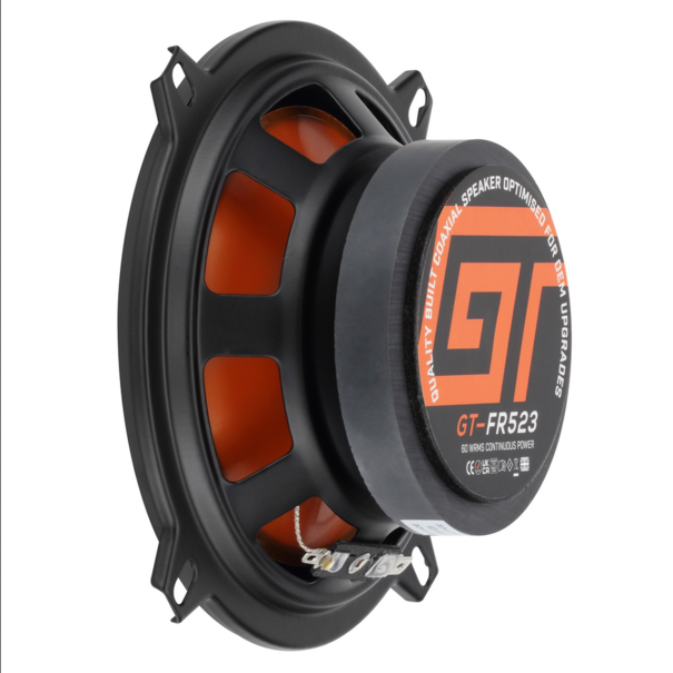 bass face GT Audio GT-FR523 5.25" 13cm 3-Way Coaxial Speakers 2x60W RMS Pair