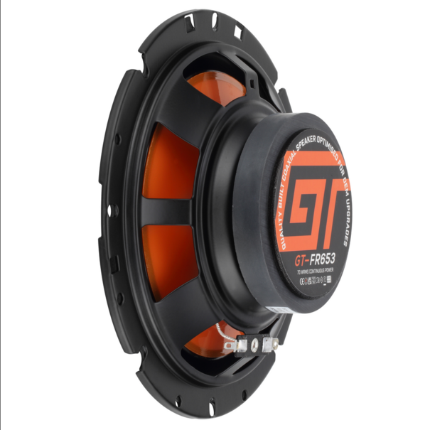 bass face GT Audio GT-FR653 6.5" 16.5cm 3-Way Coaxial Speakers 2x70W RMS Pair