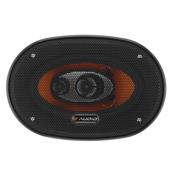 bass face GT Audio GT-FR463 4x6" 10.5x15.5cm 3-Way Coaxial Speakers 2x60W RMS Pair