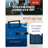 volkswagen radio frame kit compleet incl stuurbedienings interface