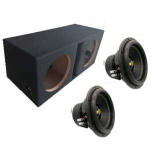 Dubbele subwooferkist 2600 RMS