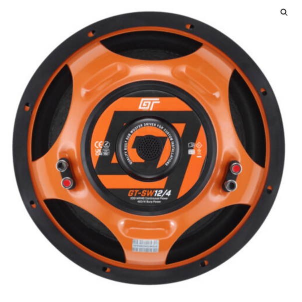 bassface GT Audio GT-SW12/4 12'' 30cm 2x4Ohm DVC Subwoofer 200w RMS