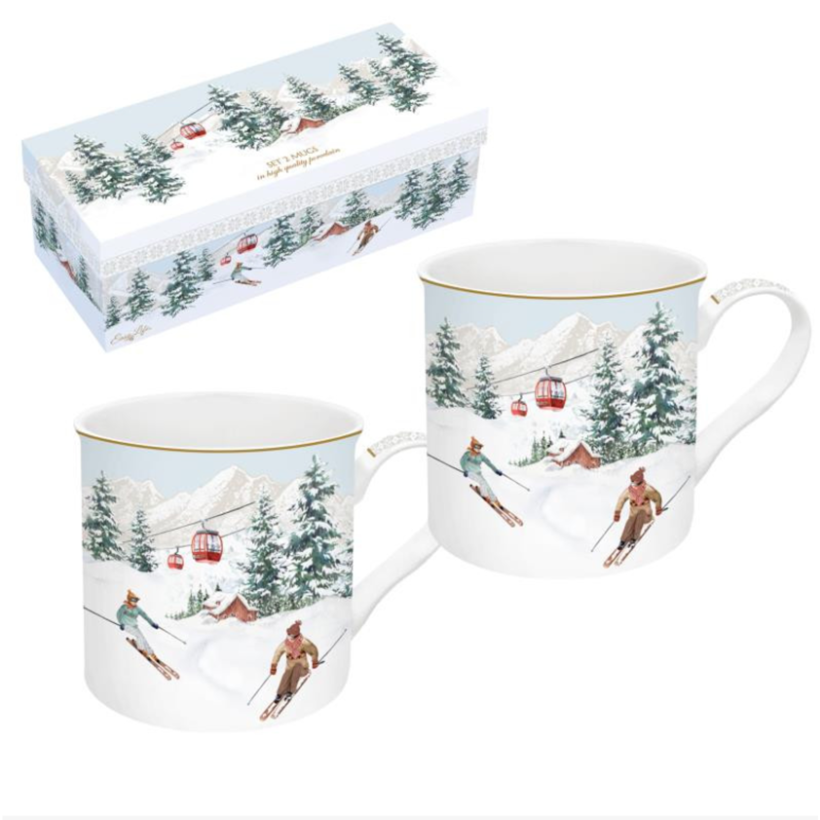 Giftset winter mug 2 x 300ml