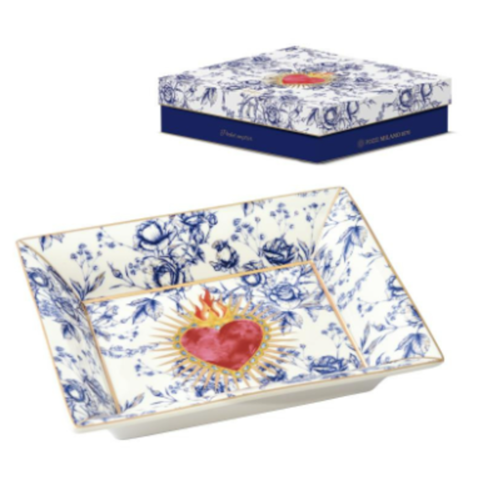 Giftset sieraden plates blauw hart