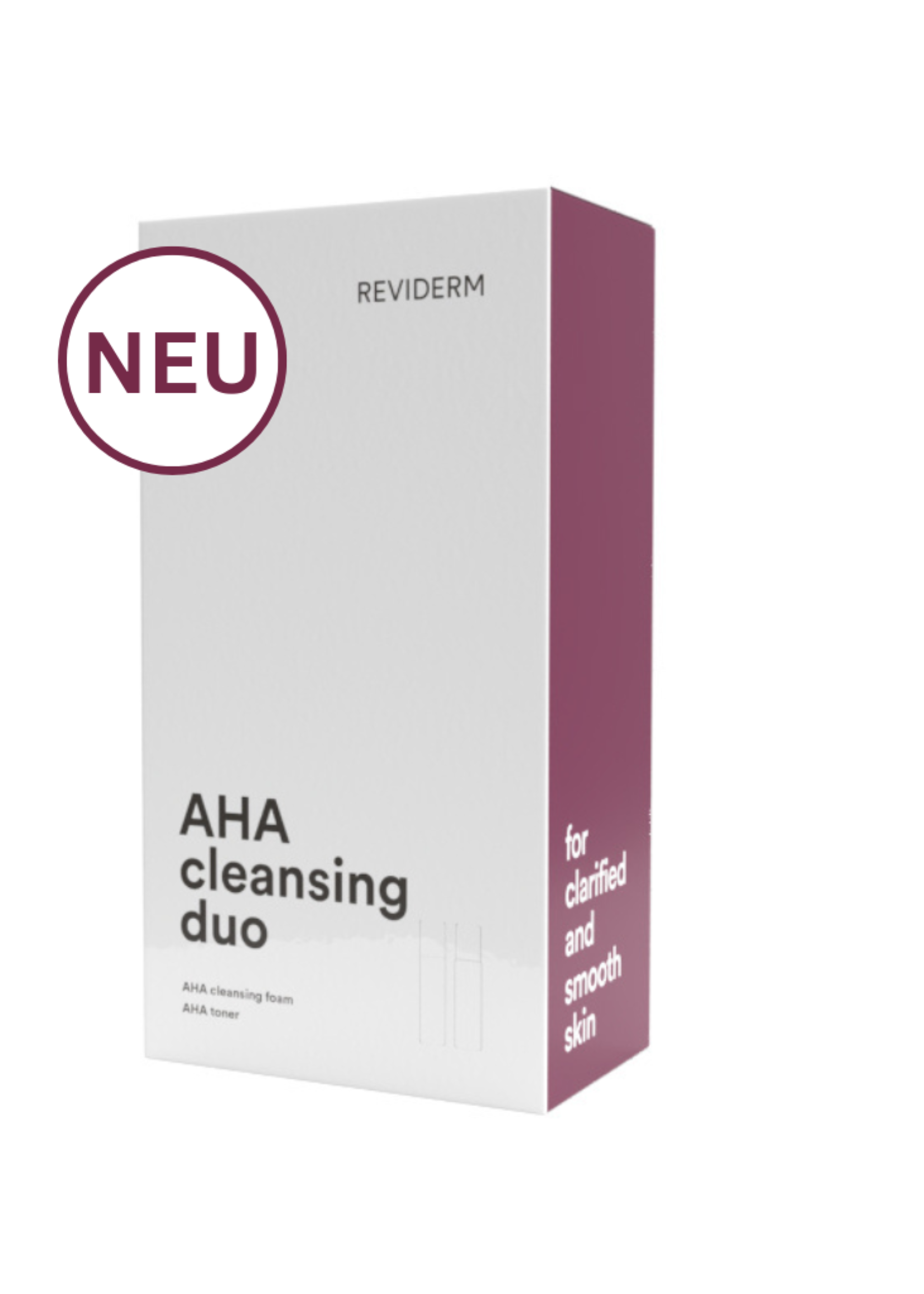 Reviderm AHA Cleansing Duo - AHA Cleansing Foam 200 ml & AHA Cleansing Toner 200 ml & 1x Cleansing Sponge
