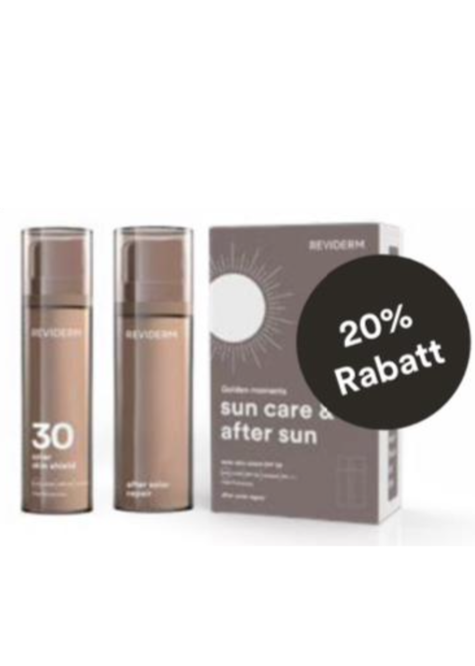 Reviderm Sun Care & After Sun - Solar Skin Shield  SPF30  (120 ml )  &  After Solar Repair  (120 ml)