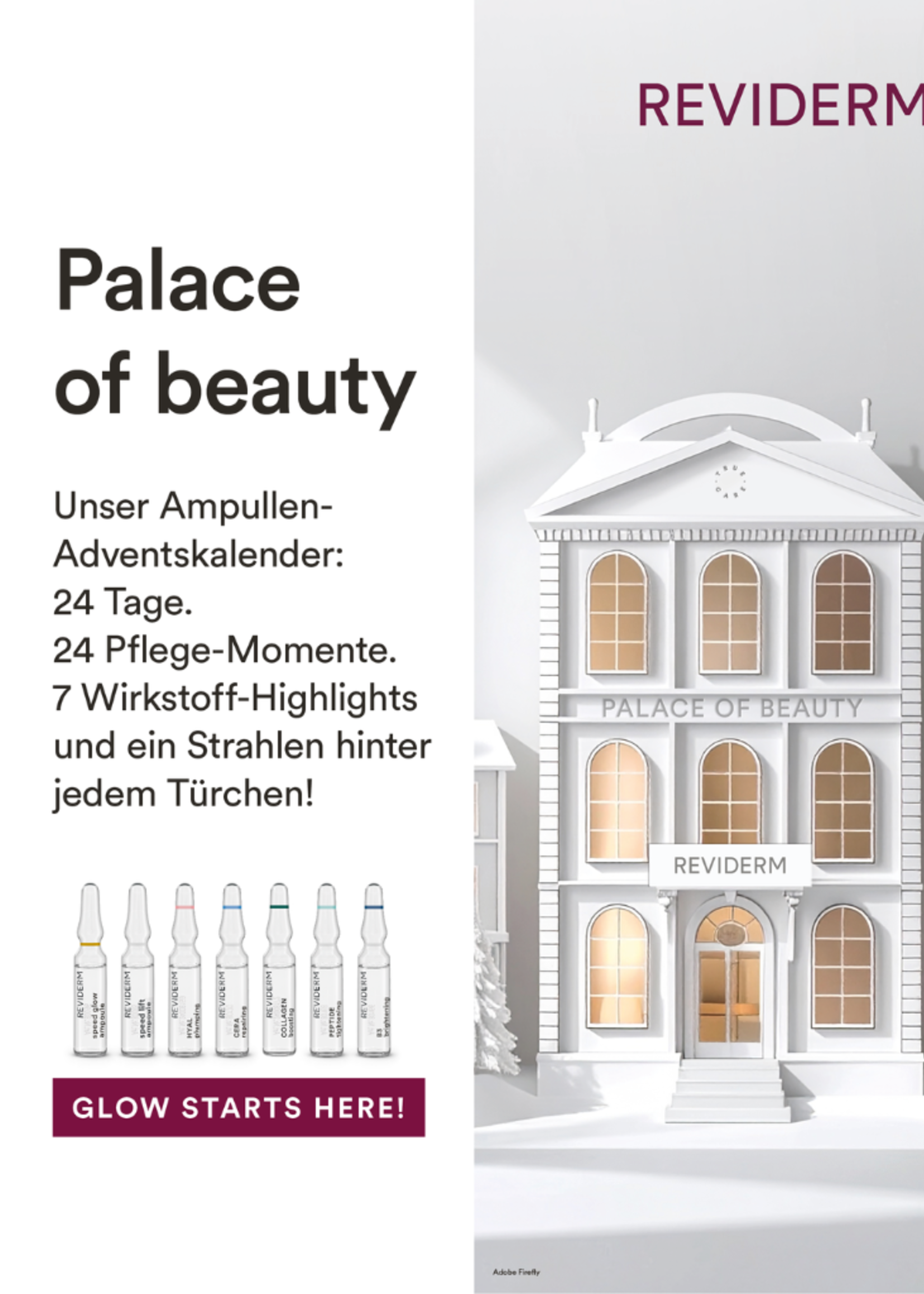 Reviderm Adventskalender 2025  „Palace of Beauty“