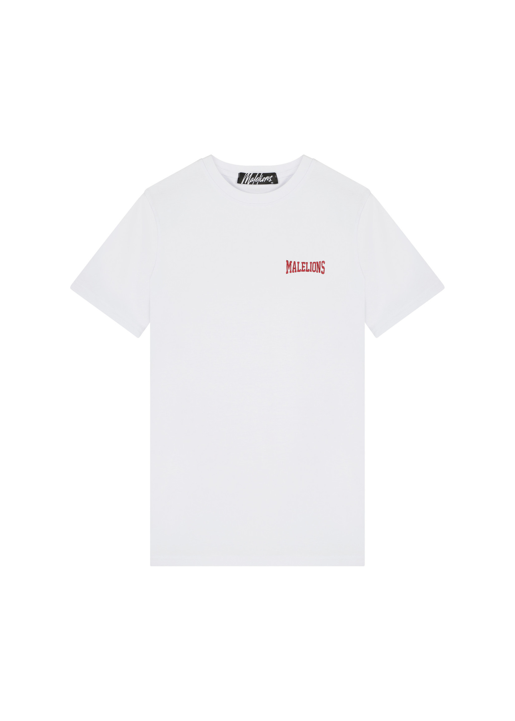 Malelions Boxer T-shirt  White Red