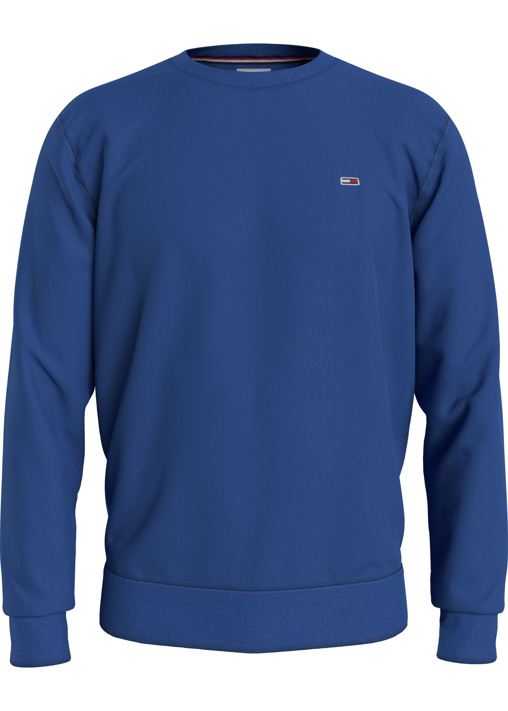 Tommy Jeans Sweater - Regular Fleece Crewneck Cobalt