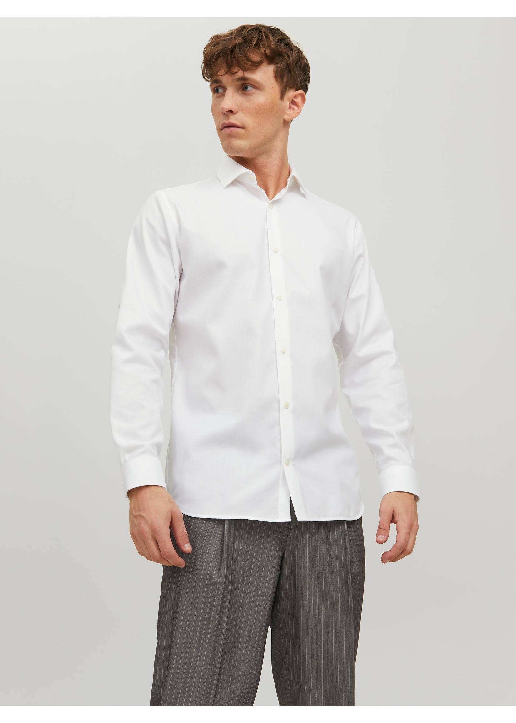Jack & Jones Overhemd JPRblaparker White/Slim Fit