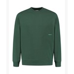 Pure White Sweater Backprint - Forest Green