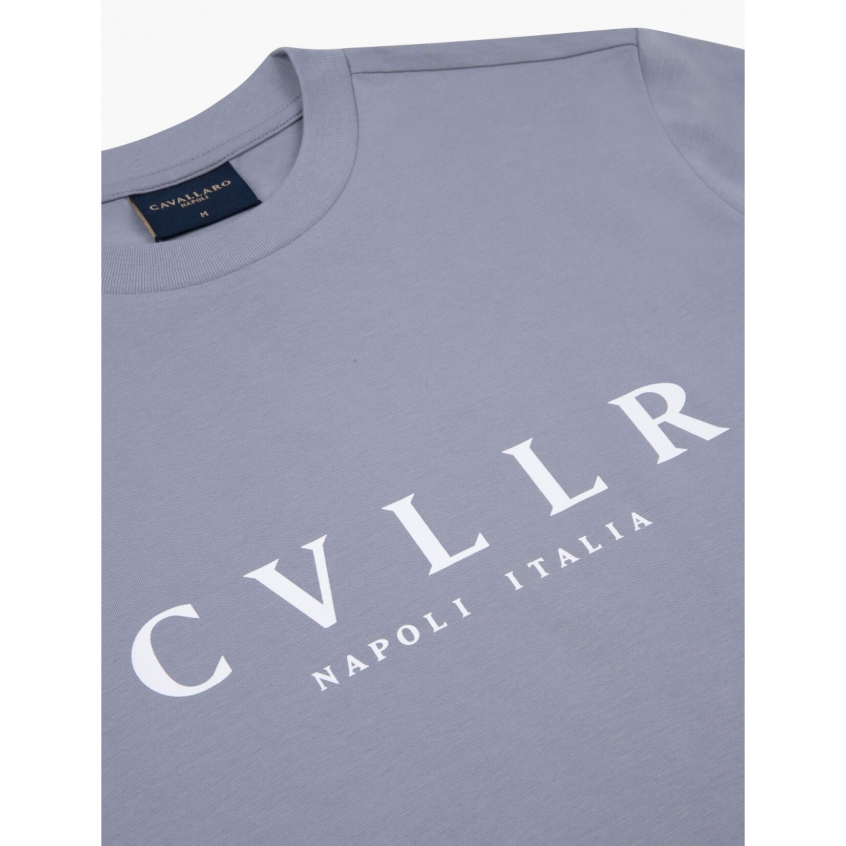 Cavallaro Napoli T-shirt Bassario Grey Blue