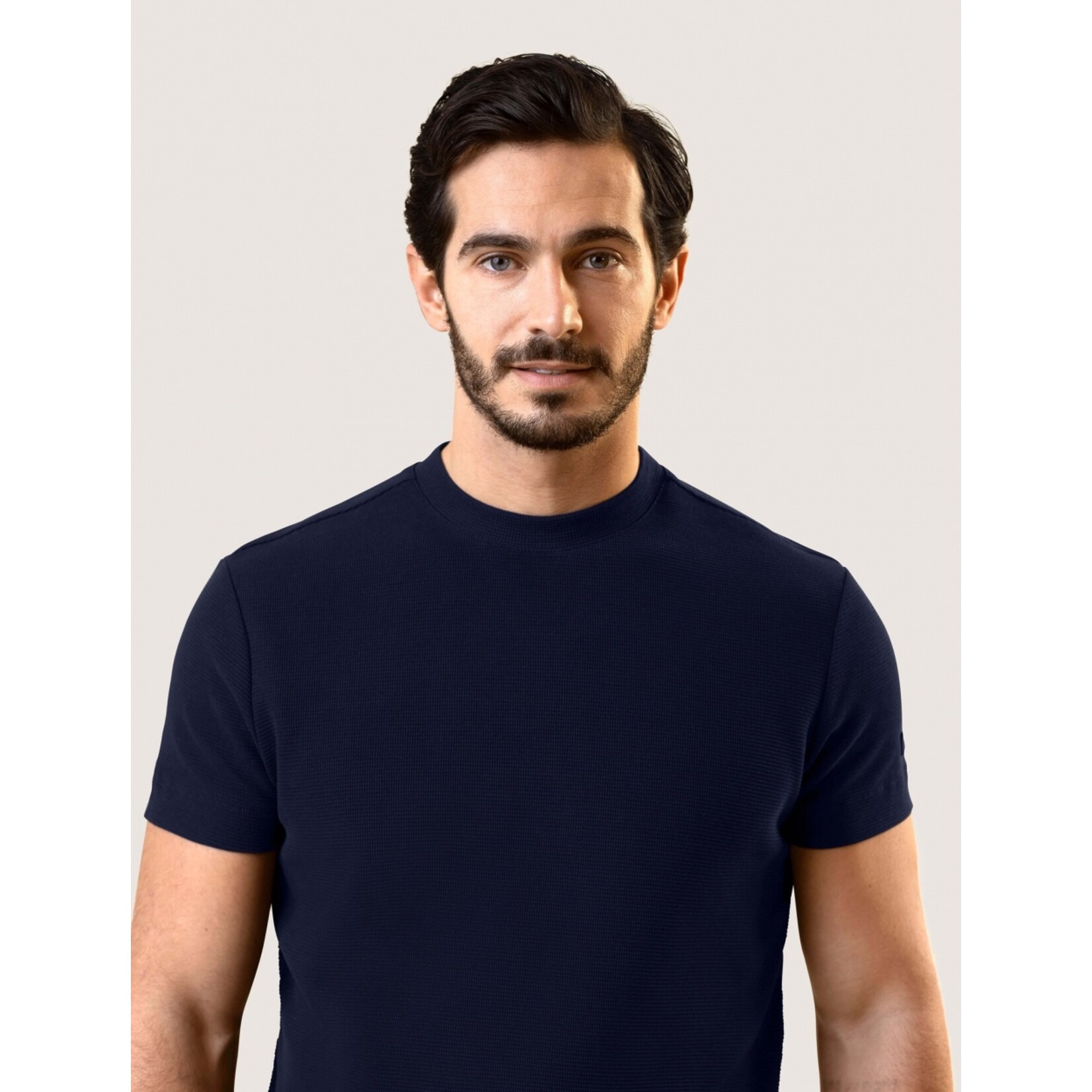 Cavallaro Napoli T-shirt Pique Corato Dark Blue
