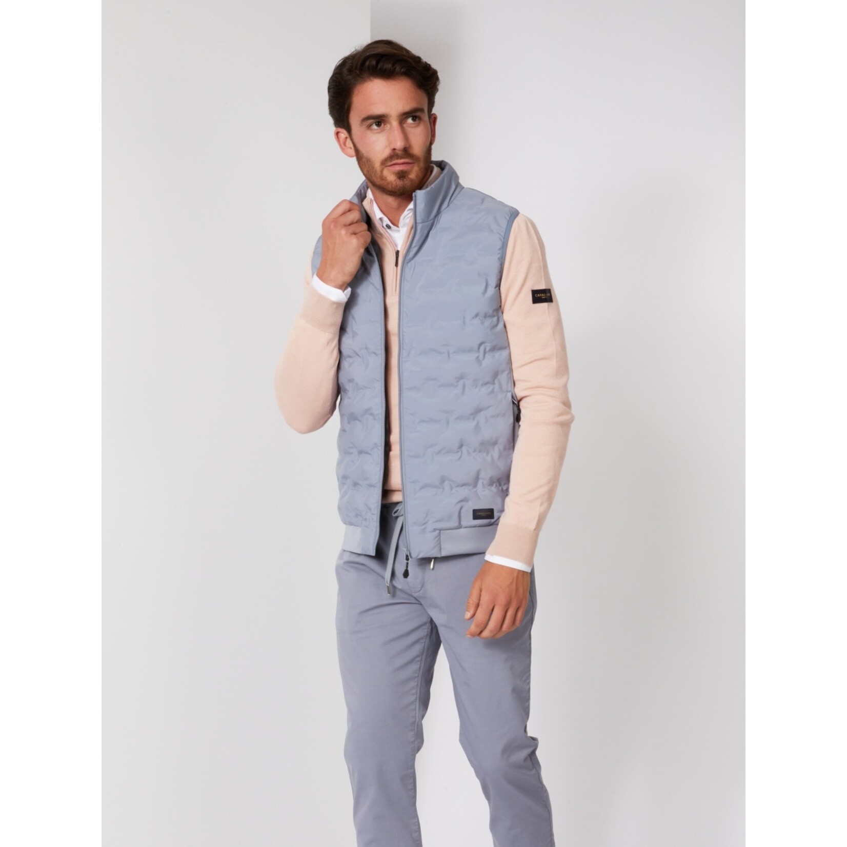 Cavallaro Napoli Bodywarmer Quilto Grey Blue