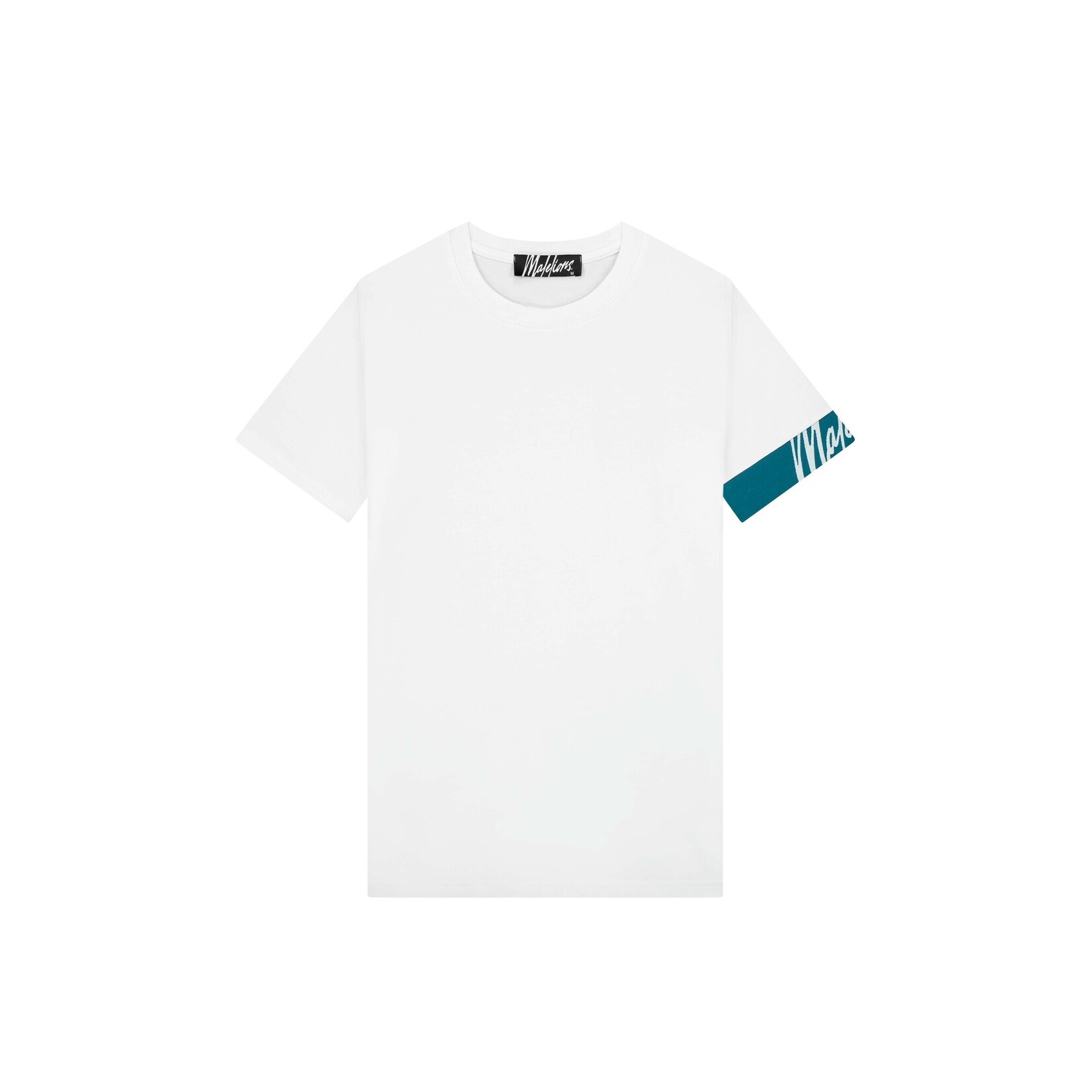 Malelions Captain T-shirt 2.0 White-Teal