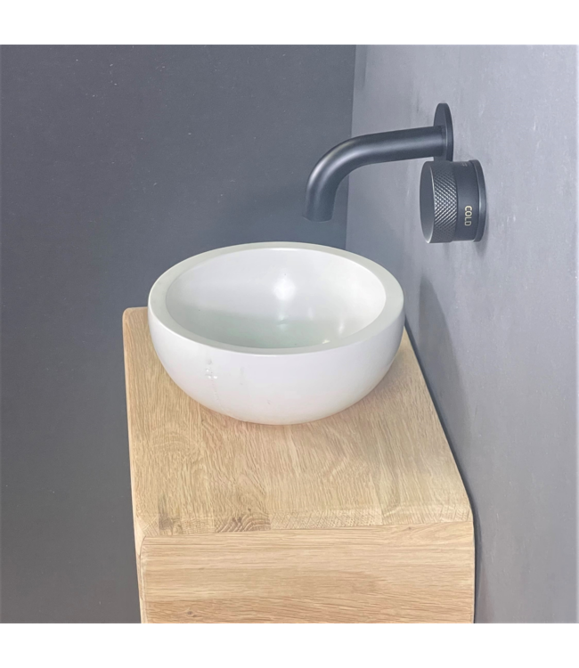 Como Fonteinset Lecce met eiken hout plank