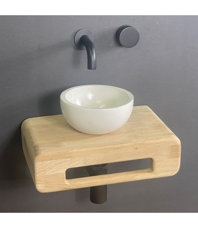 Como Fonteinset Lecce met eiken hout plank