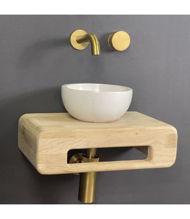 Como Fonteinset Lecce met eiken hout plank