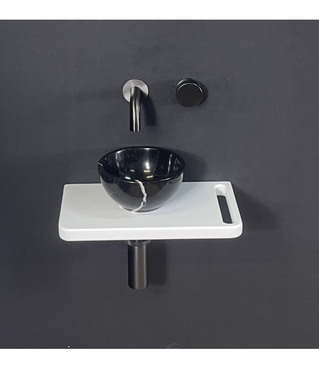 Como Fonteinset toilet Lecce met wit gekleurde plank