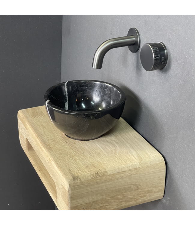 Como Natuursteen fonteinset mood 60 met eiken hout plank
