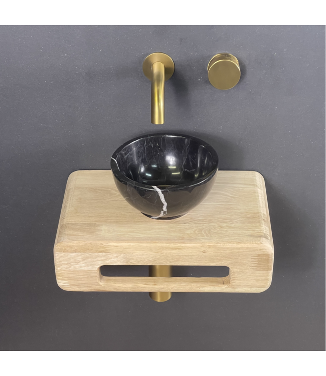 Como Natuursteen fonteinset Bliksem met eiken hout plank