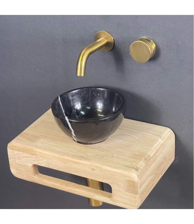 Como Natuursteen fonteinset Bliksem met eiken hout plank