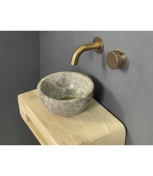 Como Natuursteen fonteinset mood 60 met eiken hout plank