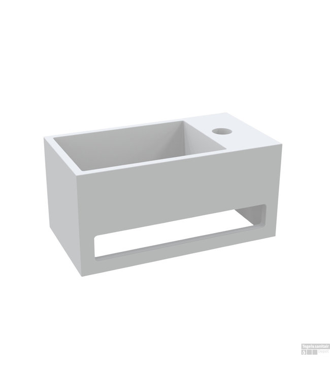 Como Fonteinset Fold Solid Surface Rechts 36 x 20 x 16 cm