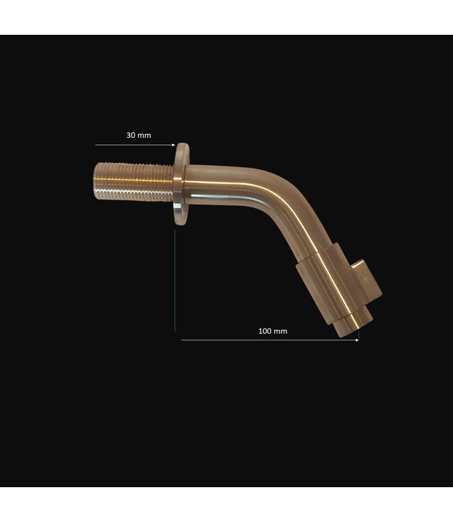 Como  Toilet fonteinkraan wandmodel, ruimtebesparende, RVS