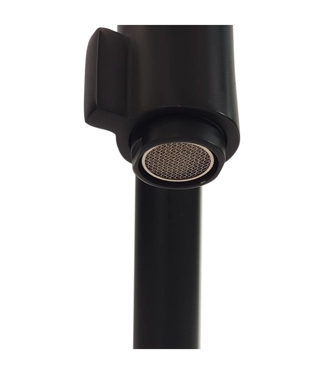 Como fonteinkraan hoog FKMZ13 uitloop 12.5 cm zwart