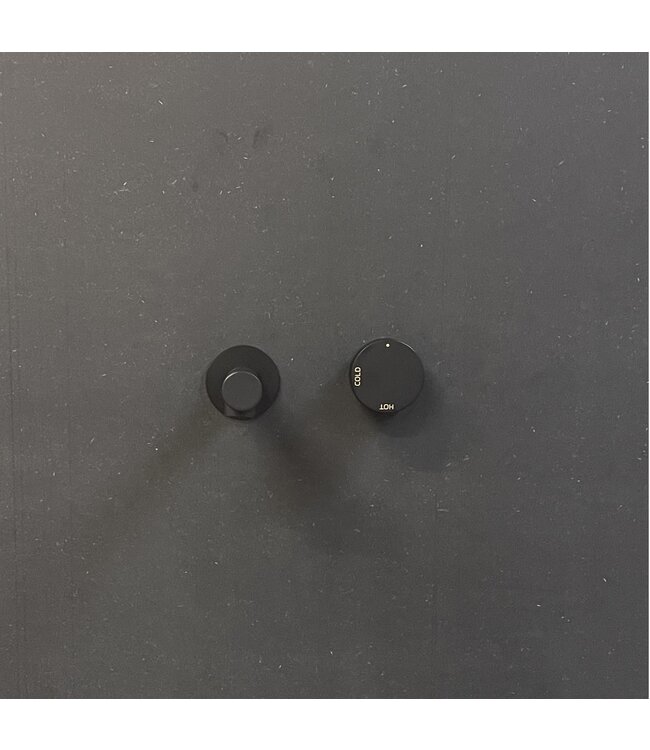 Como Inbouw wastafelkraan Mood 60 mat zwart met inbouwdeel